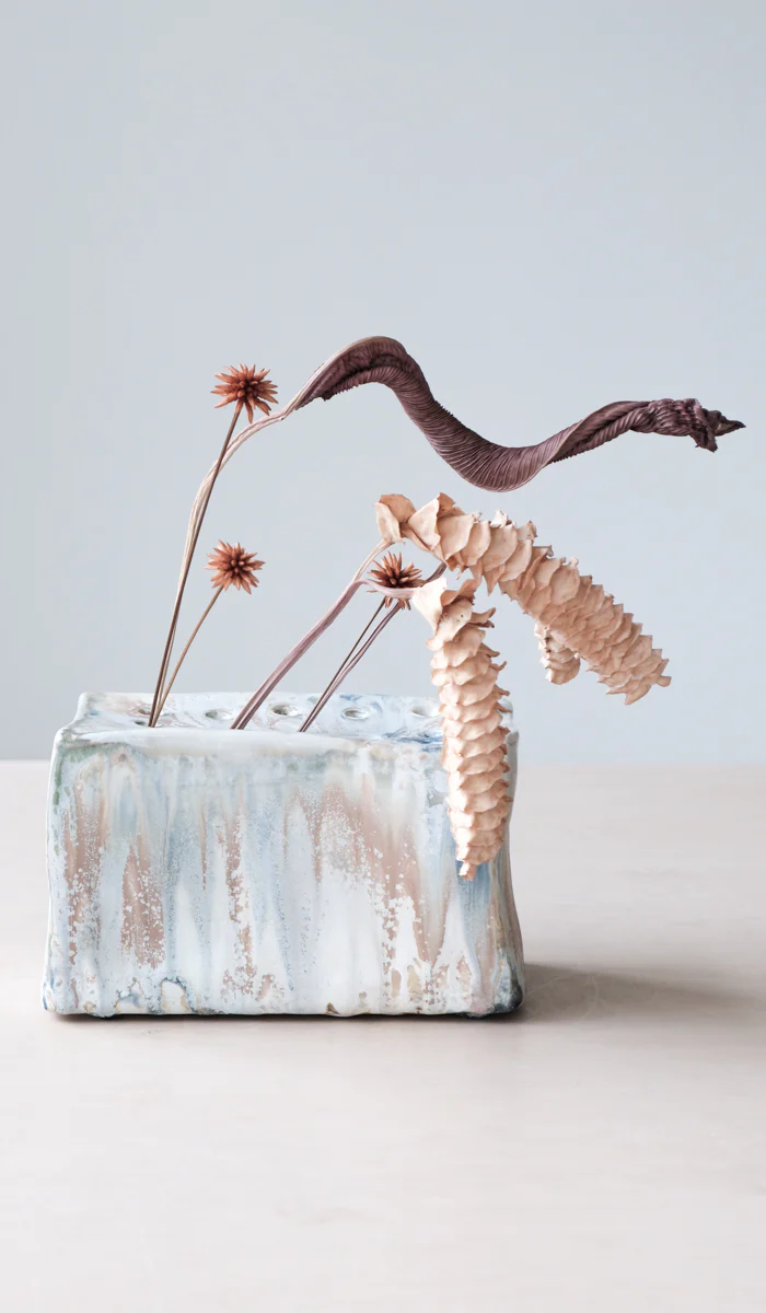 Mondays Soda Fired Brick Vase
