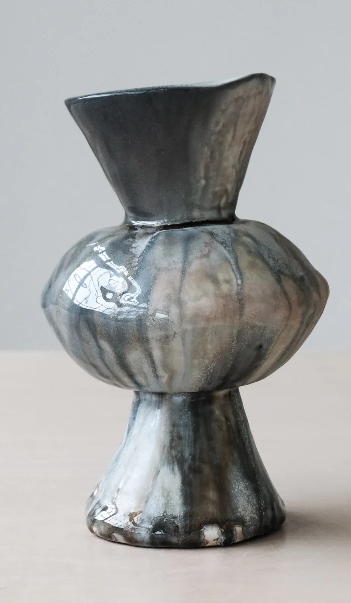 Mondays Soda Fired Bulge Vase No. 1