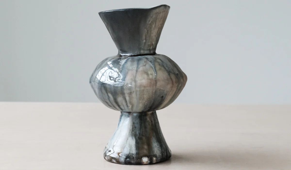 Mondays Soda Fired Bulge Vase No. 1 - Image 10