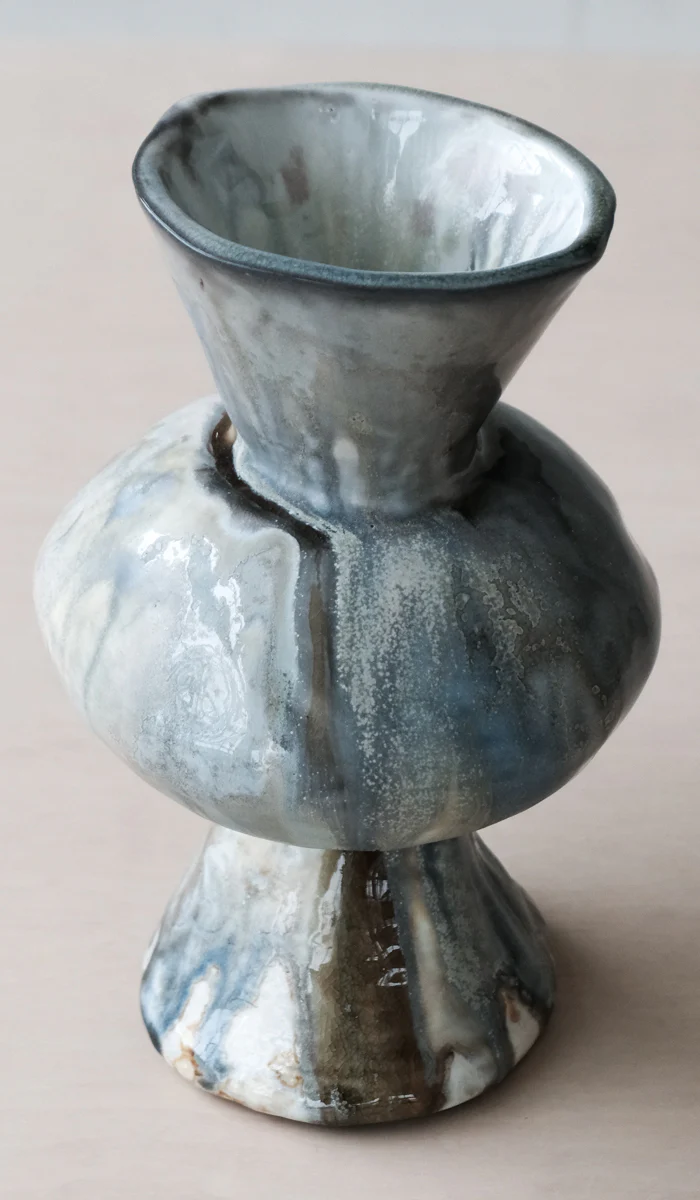 Mondays Soda Fired Bulge Vase No. 1 - Image 13
