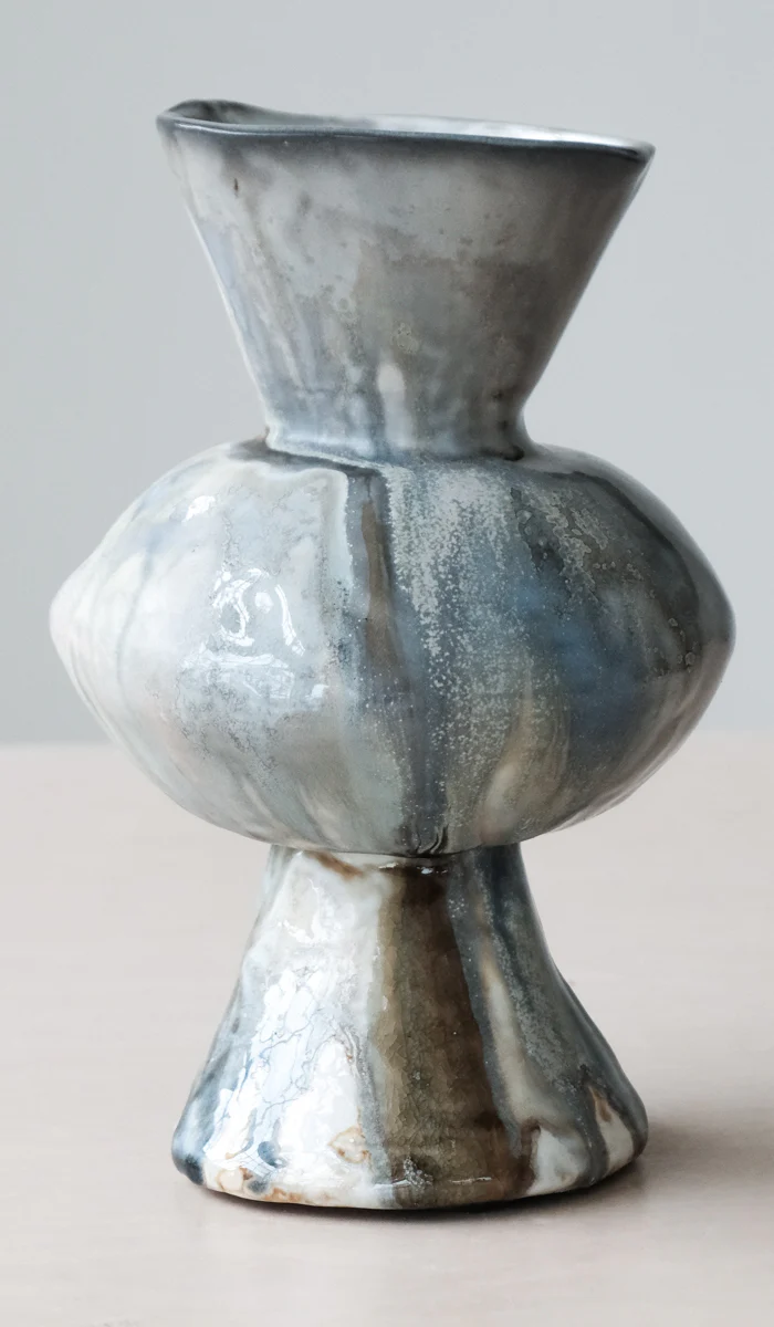 Mondays Soda Fired Bulge Vase No. 1 - Image 3