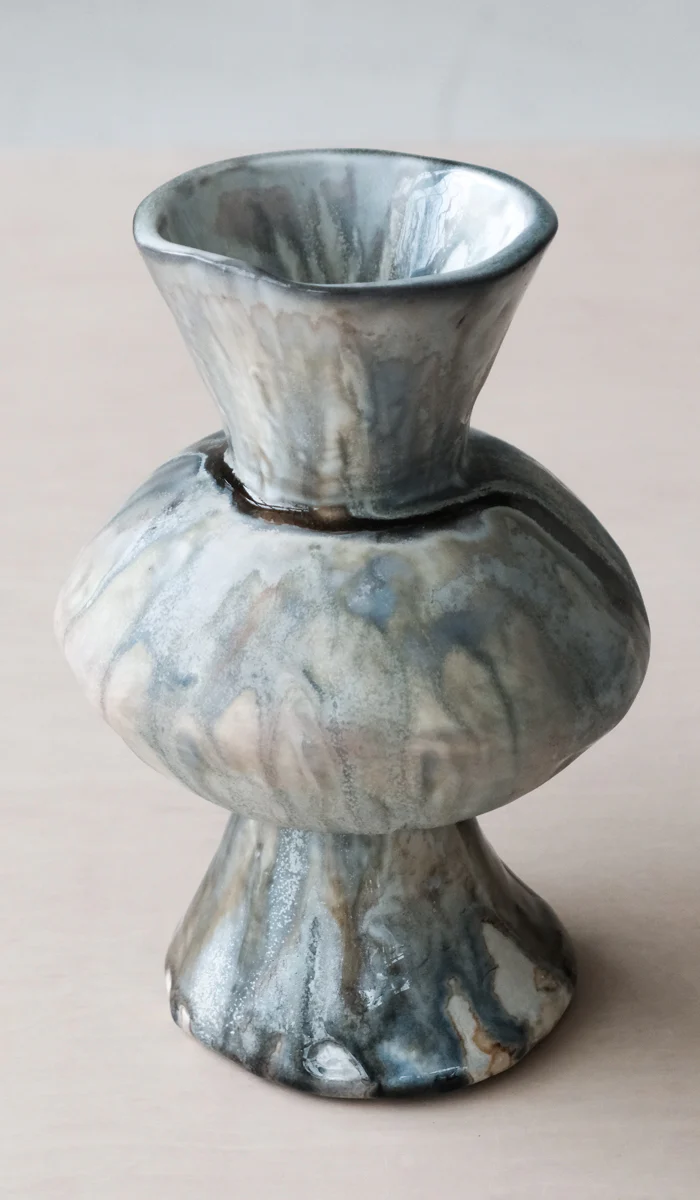 Mondays Soda Fired Bulge Vase No. 1 - Image 5