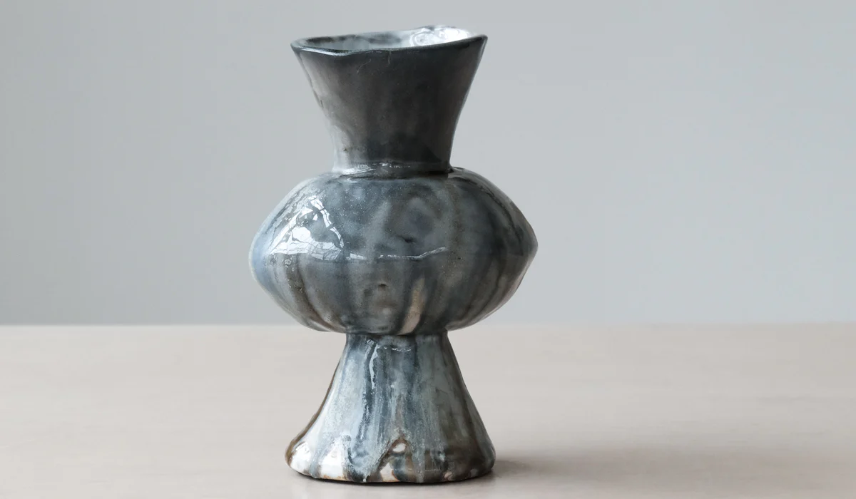 Mondays Soda Fired Bulge Vase No. 1 - Image 7