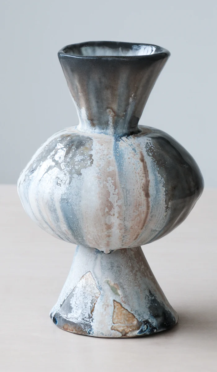 Mondays Soda Fired Bulge Vase No. 2 - Image 11
