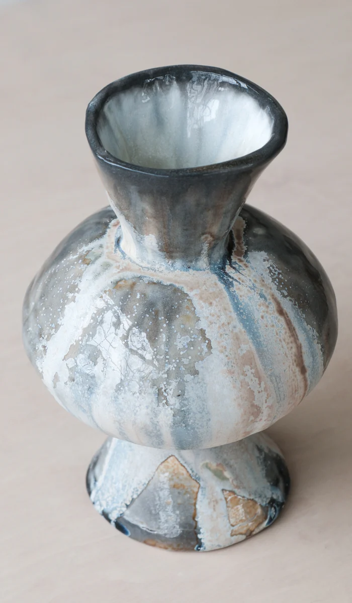 Mondays Soda Fired Bulge Vase No. 2 - Image 12