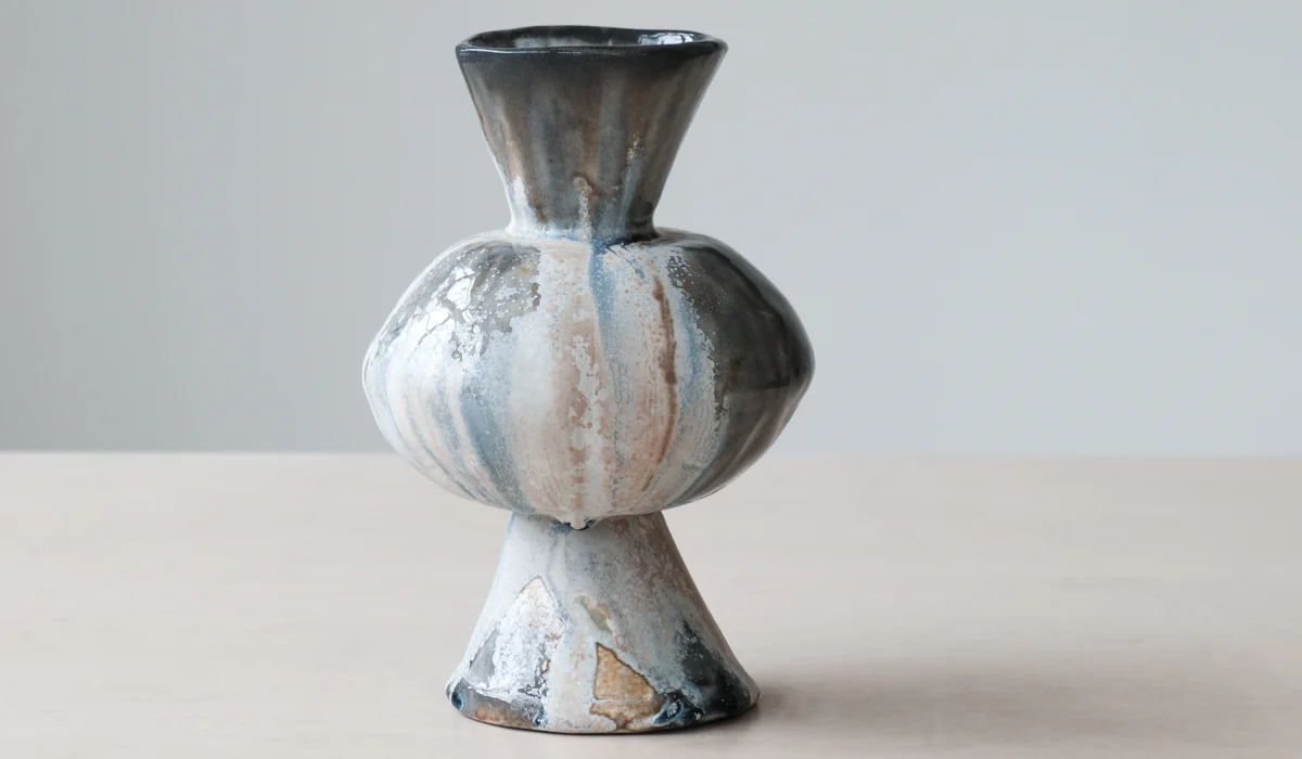 Mondays Soda Fired Bulge Vase No. 2 - Image 2