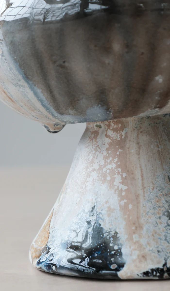 Mondays Soda Fired Bulge Vase No. 2 - Image 6