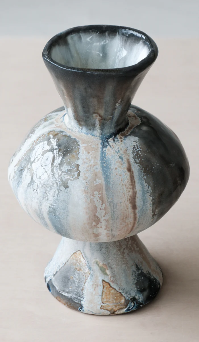 Mondays Soda Fired Bulge Vase No. 2 - Image 8