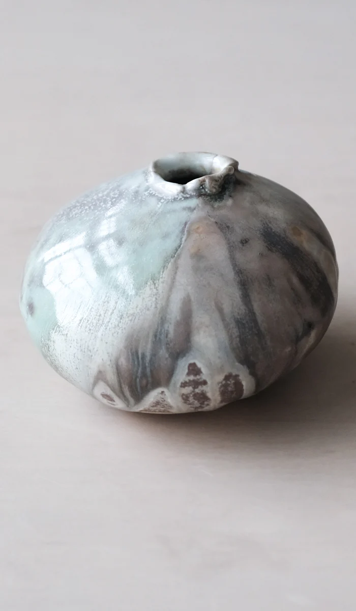 Mondays Soda Fired Mini Moon Vase No. 1