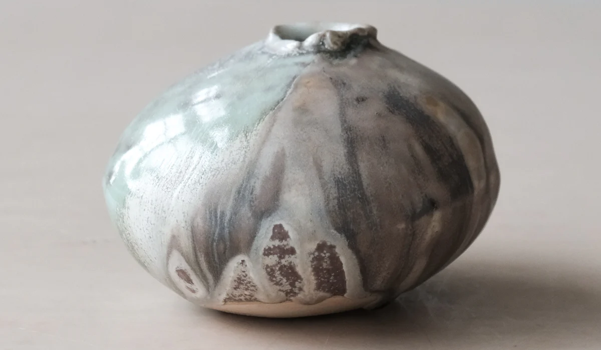 Mondays Soda Fired Mini Moon Vase No. 1 - Image 2