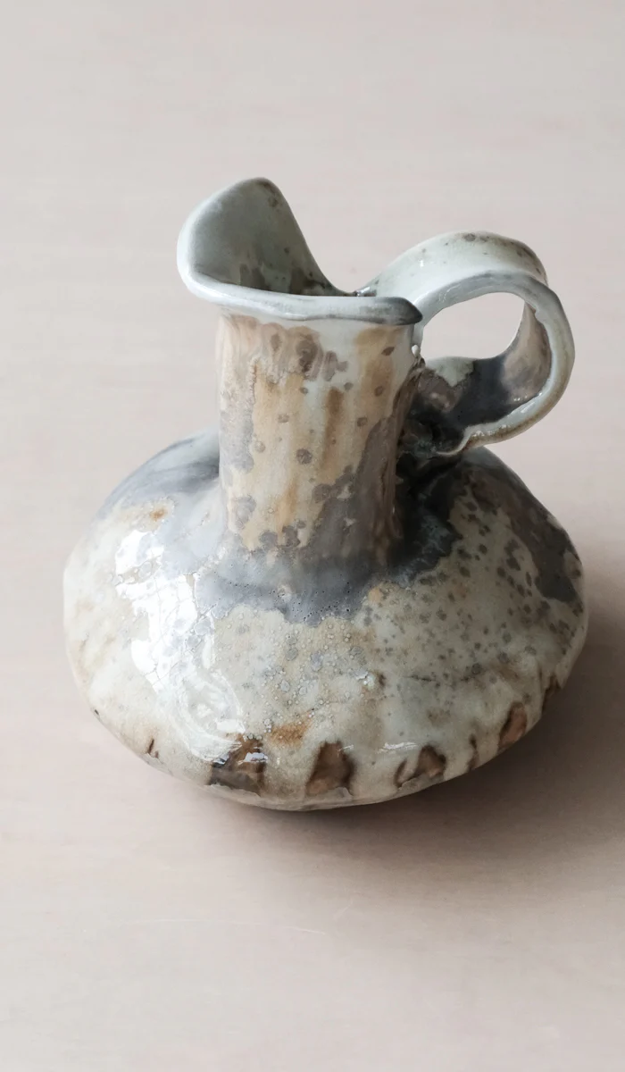 Mondays Soda Fired Pitcher Vase