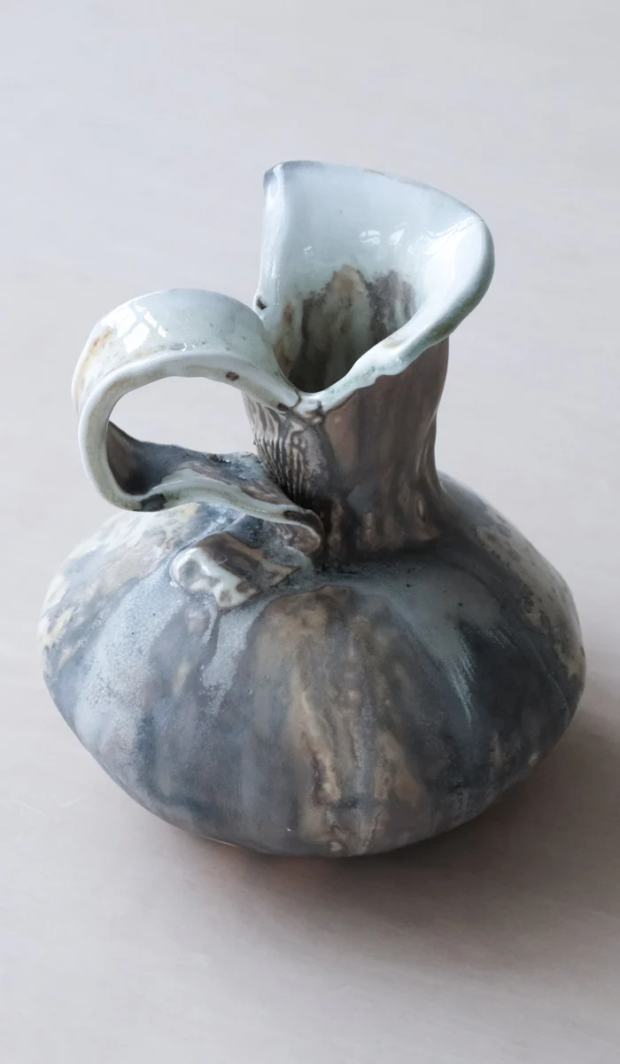 Mondays Soda Fired Pitcher Vase - Image 11