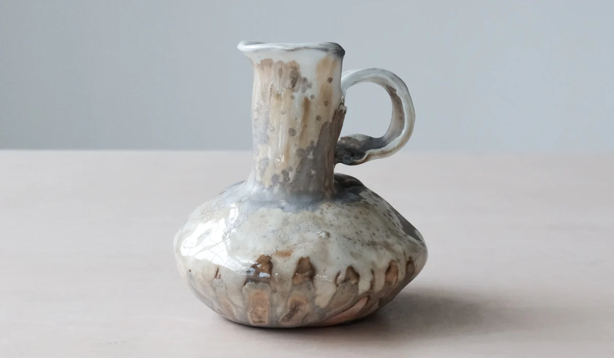 Mondays Soda Fired Pitcher Vase - Image 2