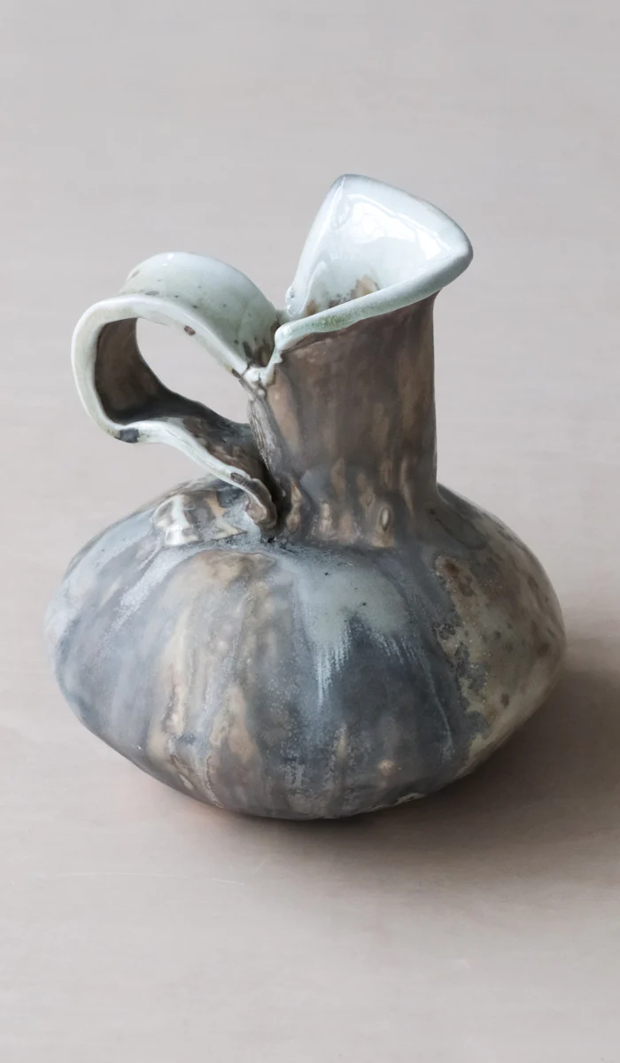 Mondays Soda Fired Pitcher Vase - Image 5