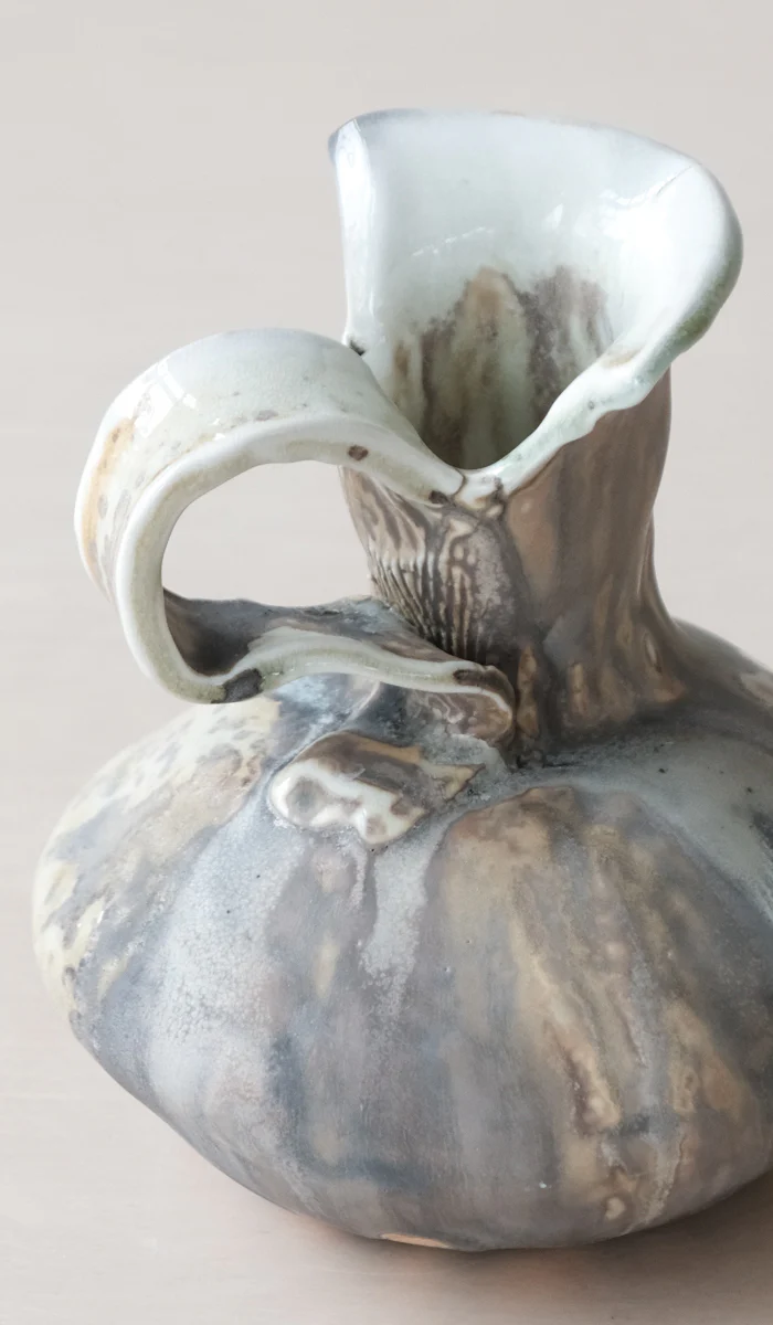 Mondays Soda Fired Pitcher Vase - Image 6