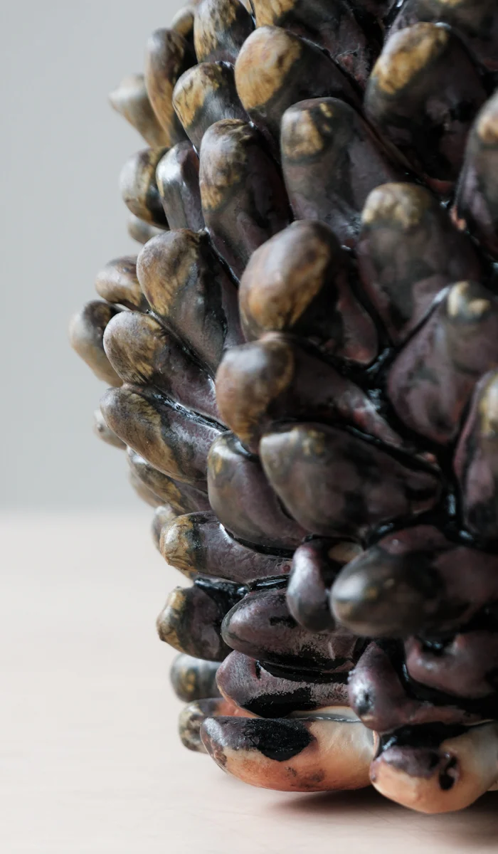 Mondays Wood Fired Porcelain Rasmus Bump Vase - Image 5