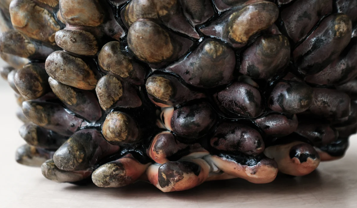 Mondays Wood Fired Porcelain Rasmus Bump Vase - Image 7