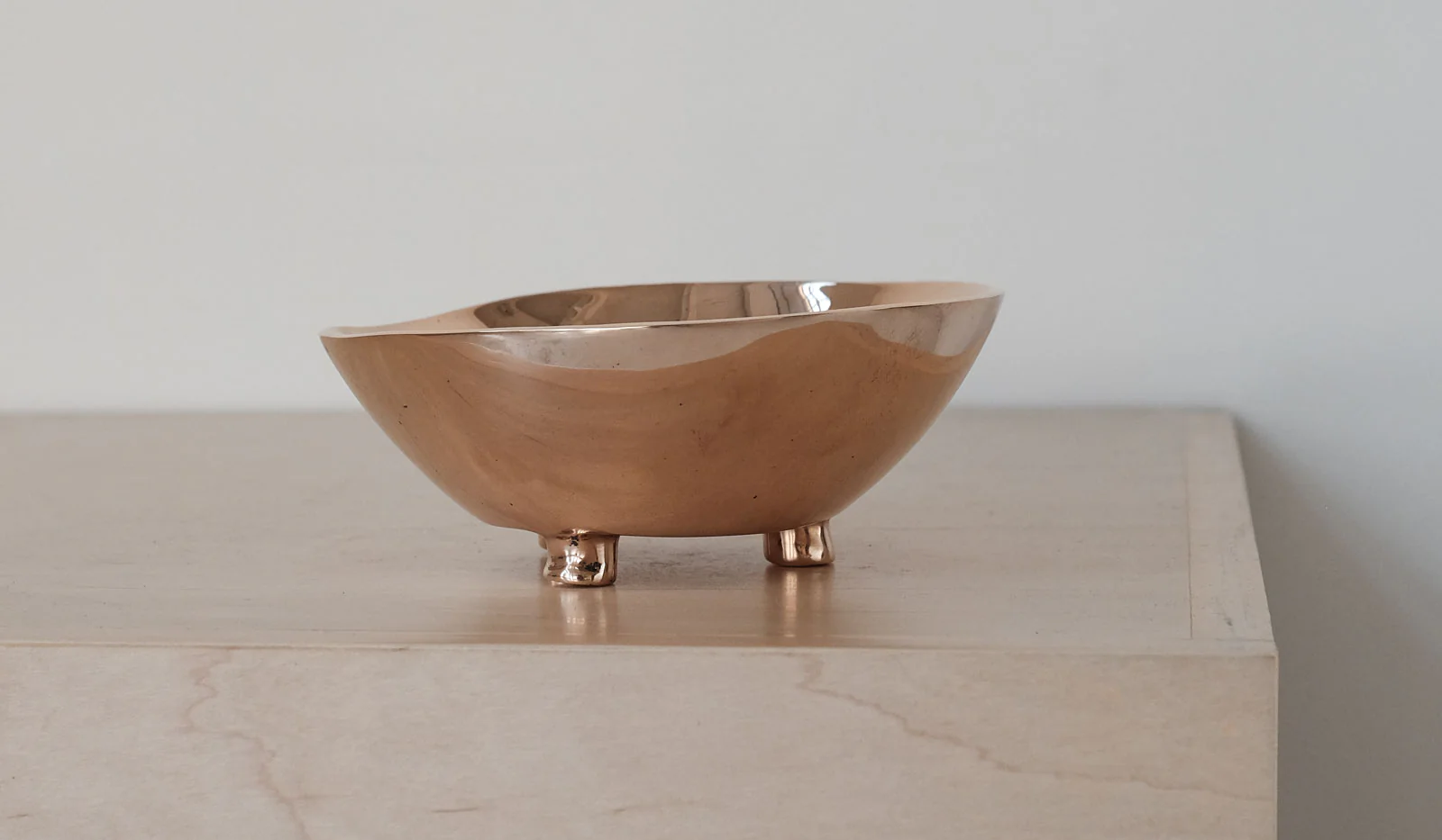 Nancy Pearce Cast Bronze 3 Footed Bowl - Image 2