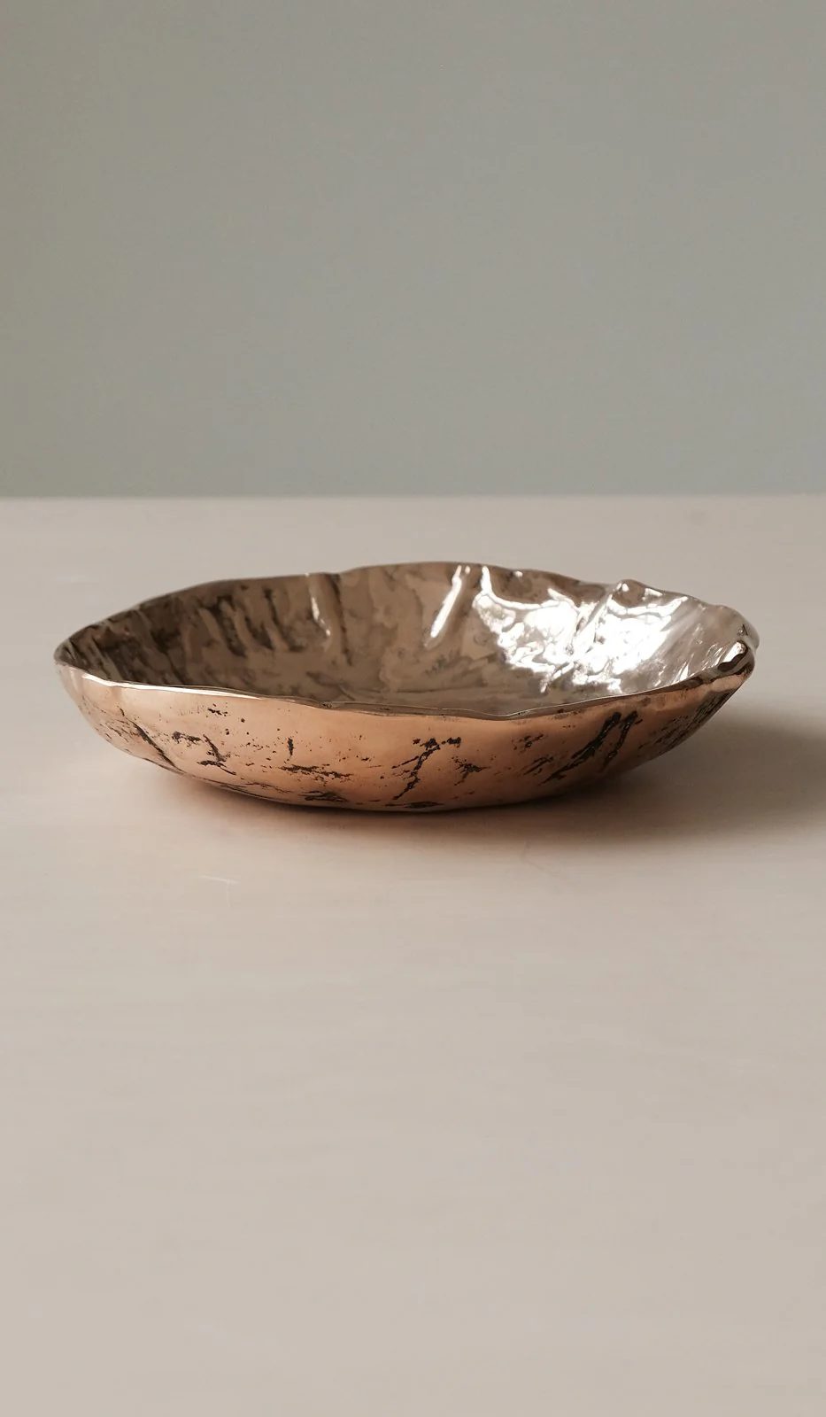 Nancy Pearce Furrowed Cast Bronze Bowl - Image 3