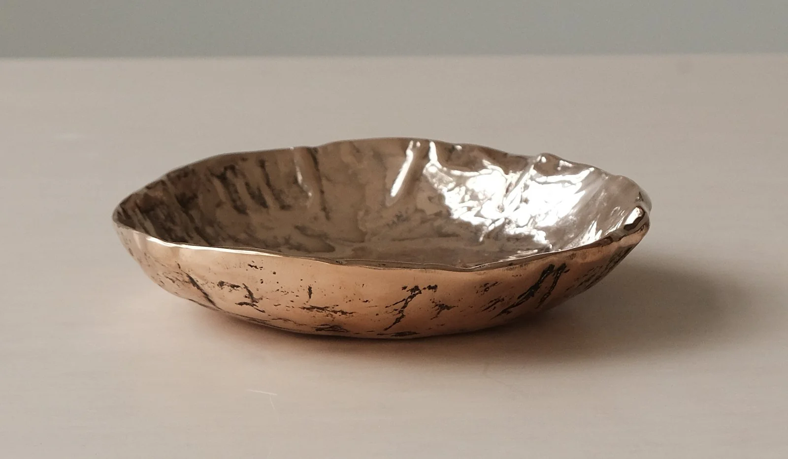 Nancy Pearce Furrowed Cast Bronze Bowl - Image 4