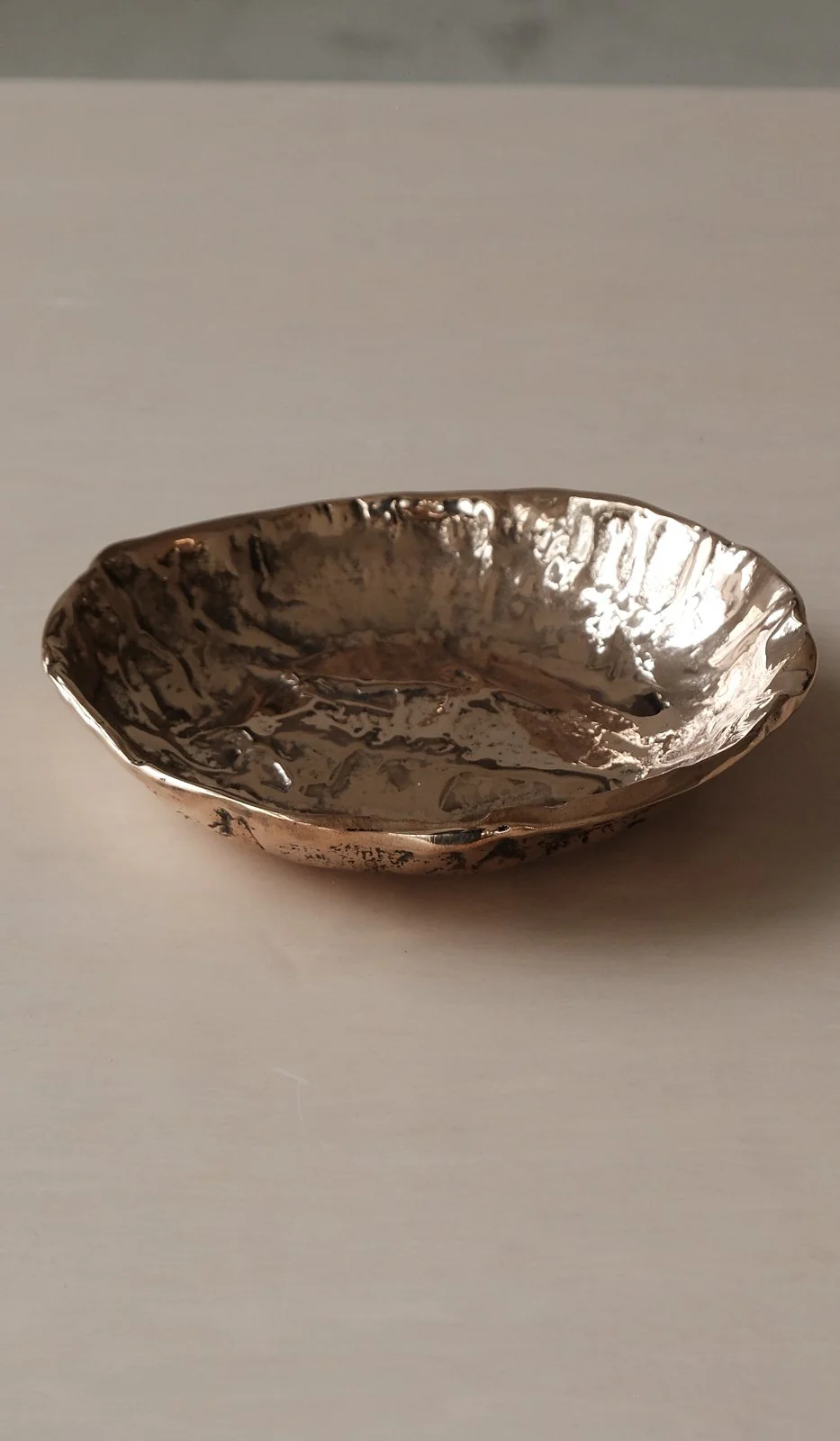 Nancy Pearce Furrowed Cast Bronze Bowl - Image 5