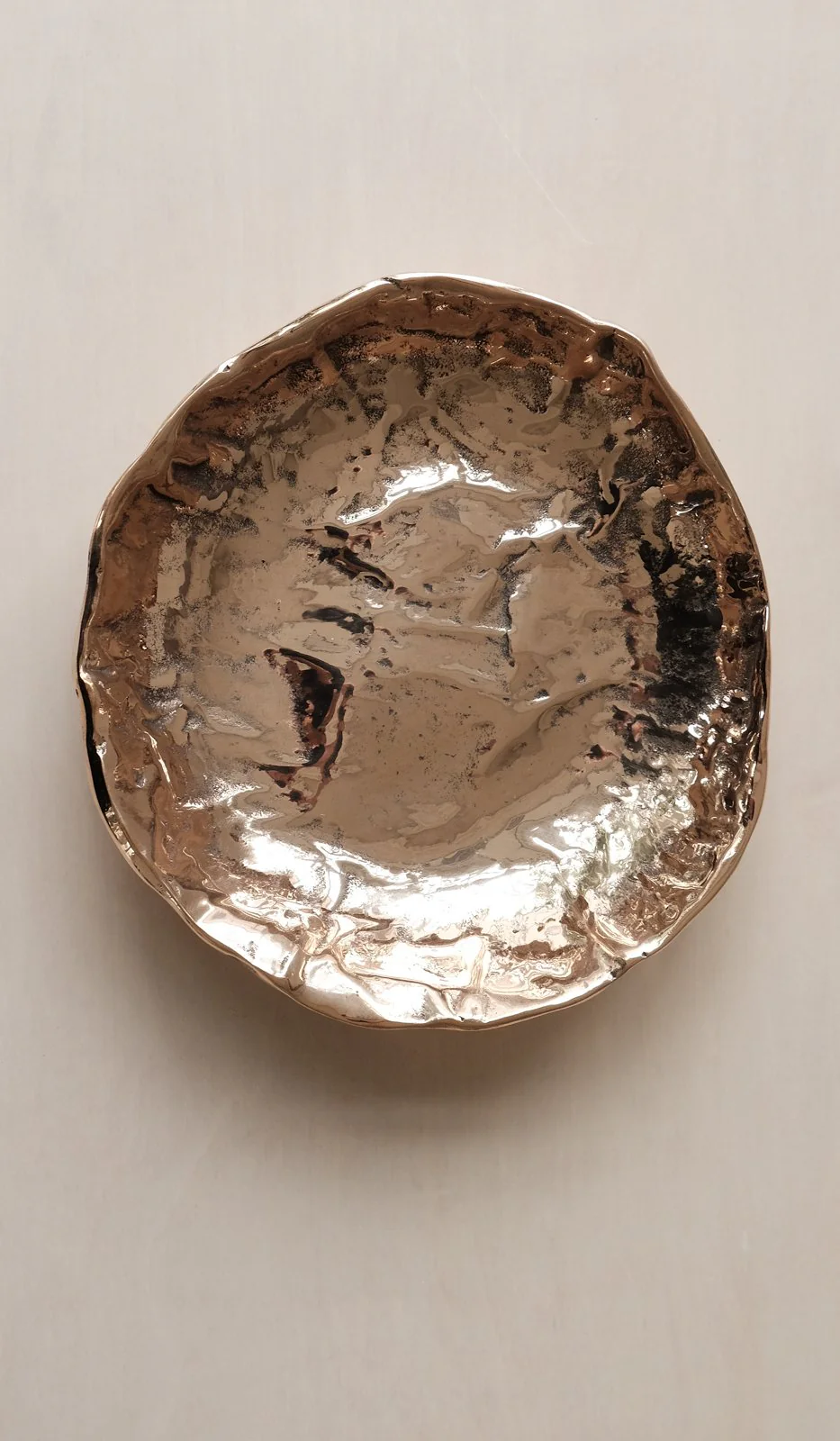 Nancy Pearce Furrowed Cast Bronze Bowl - Image 6