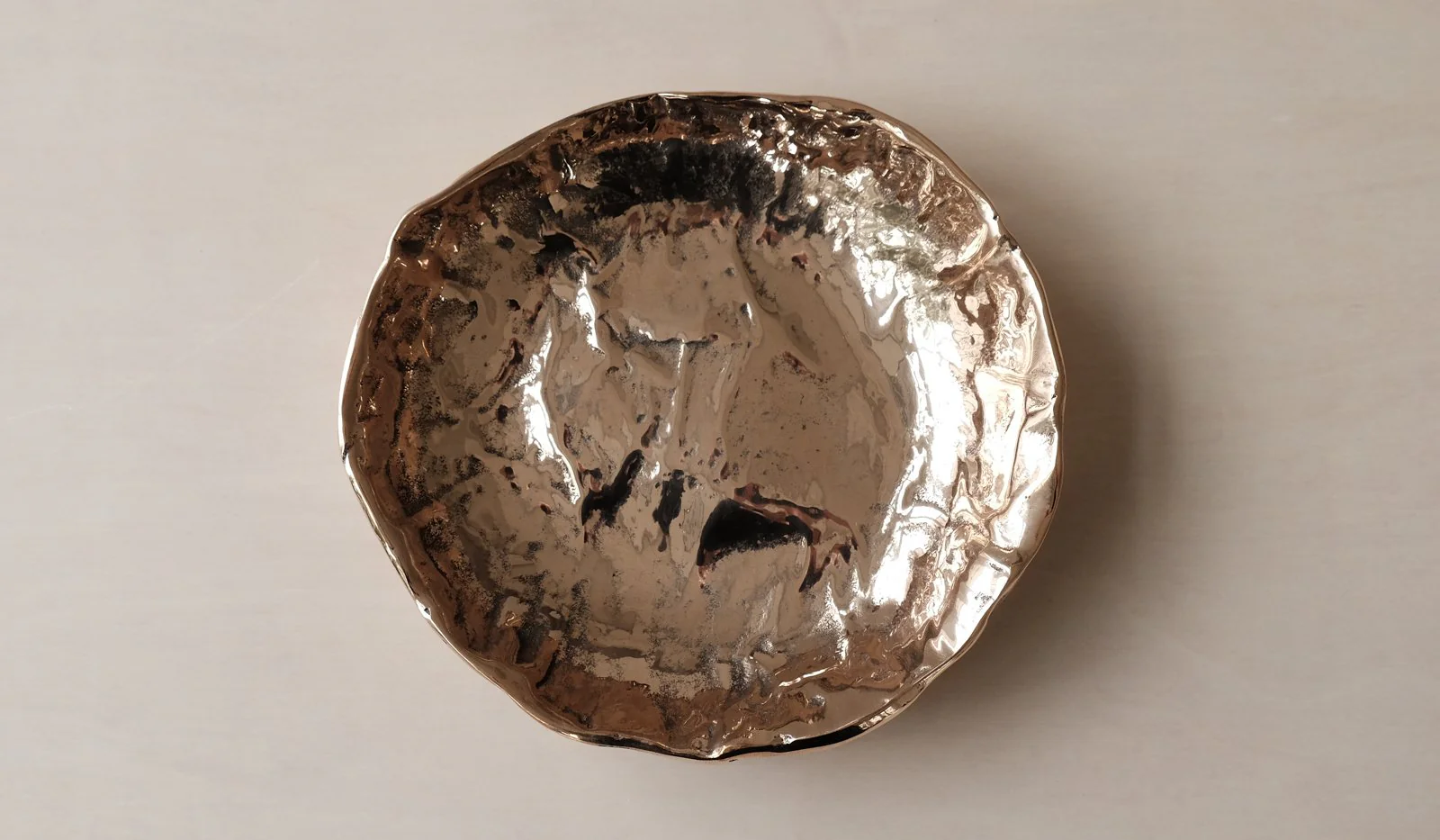 Nancy Pearce Furrowed Cast Bronze Bowl - Image 7