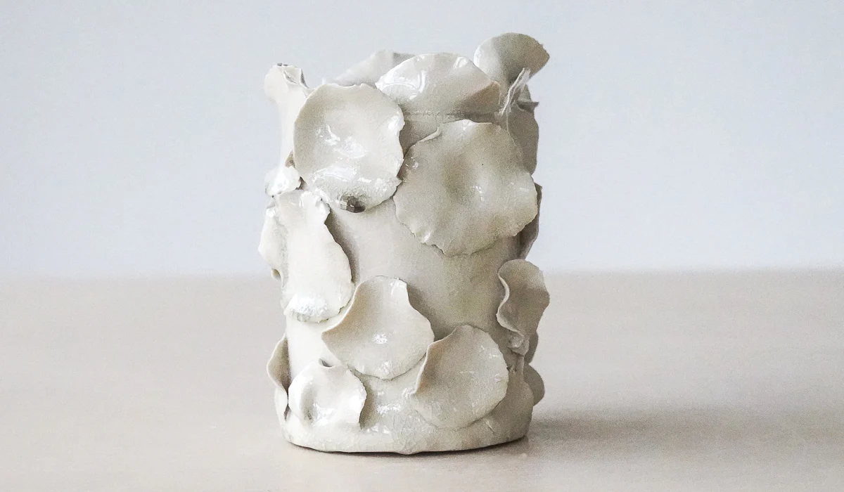 Nathalee Paolinelli White Petal Vase No. 13 - Image 10
