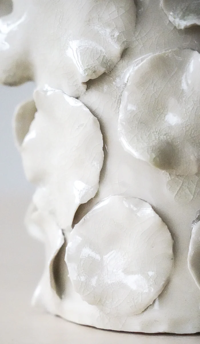 Nathalee Paolinelli White Petal Vase No. 13 - Image 11