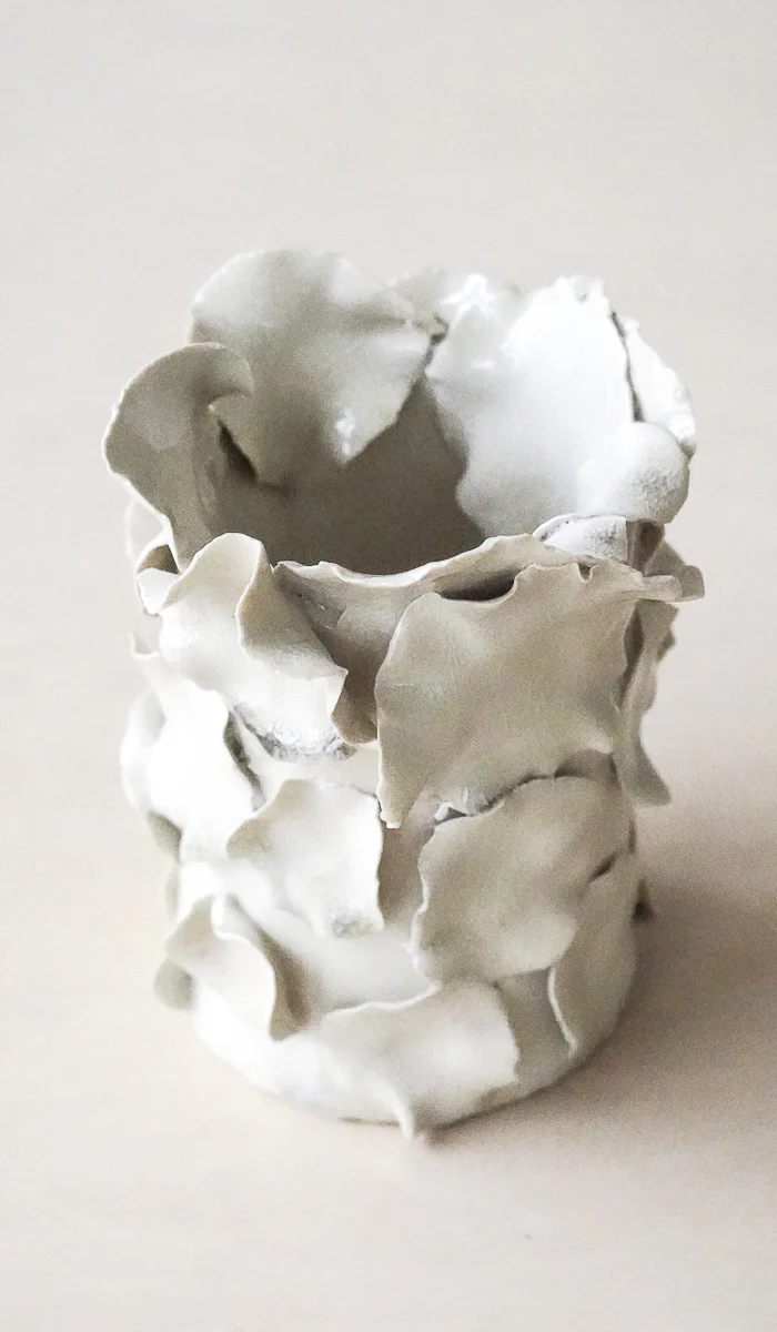 Nathalee Paolinelli White Petal Vase No. 13 - Image 15