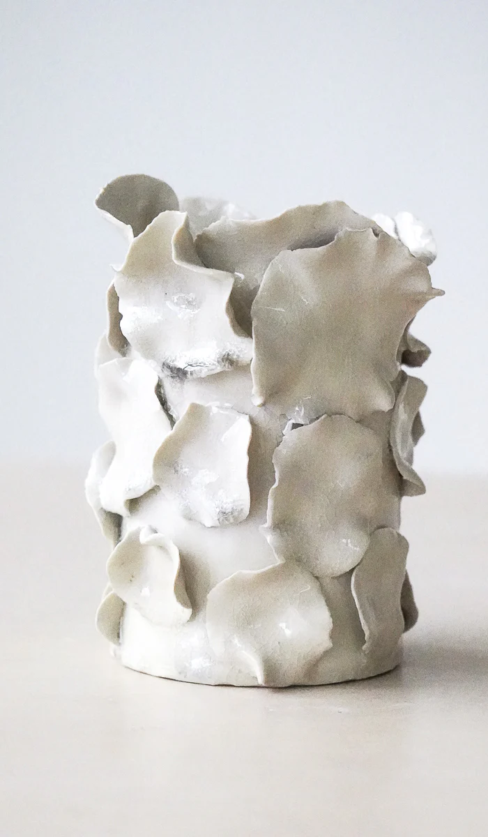Nathalee Paolinelli White Petal Vase No. 13 - Image 3