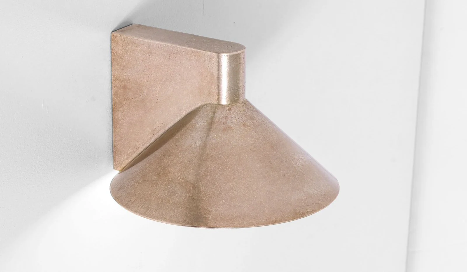Studio Henry Wilson Polished Cast Bronze Conical Wall Light - Image 13