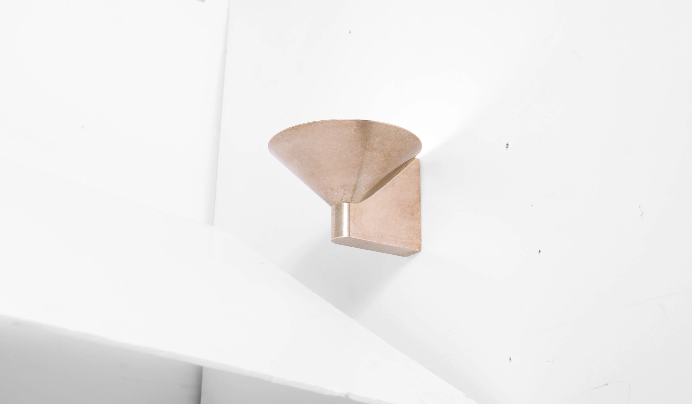 Studio Henry Wilson Polished Cast Bronze Conical Wall Light - Image 15
