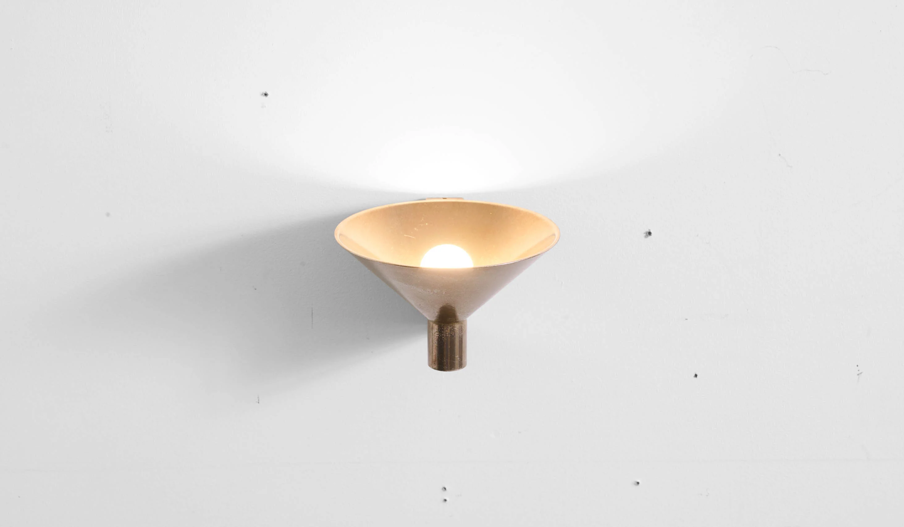 Studio Henry Wilson Polished Cast Bronze Conical Wall Light - Image 17