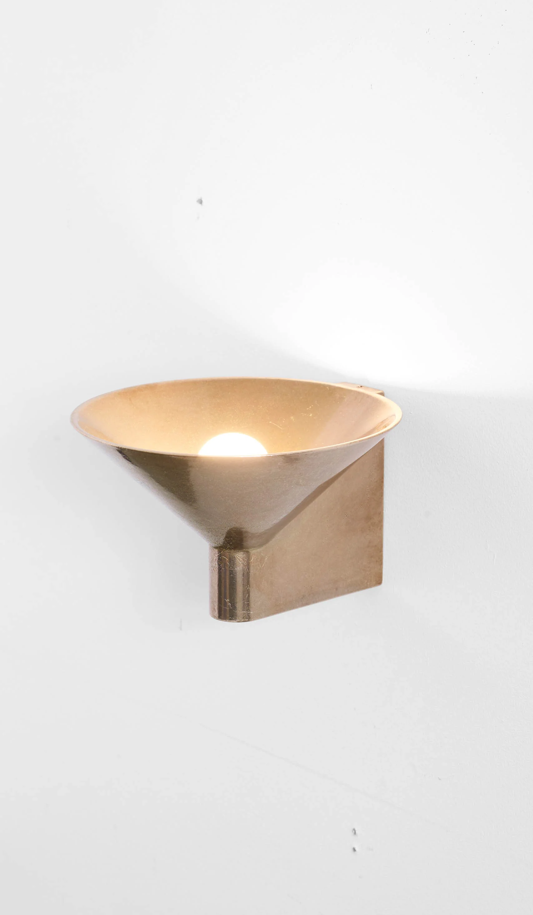 Studio Henry Wilson Polished Cast Bronze Conical Wall Light - Image 20