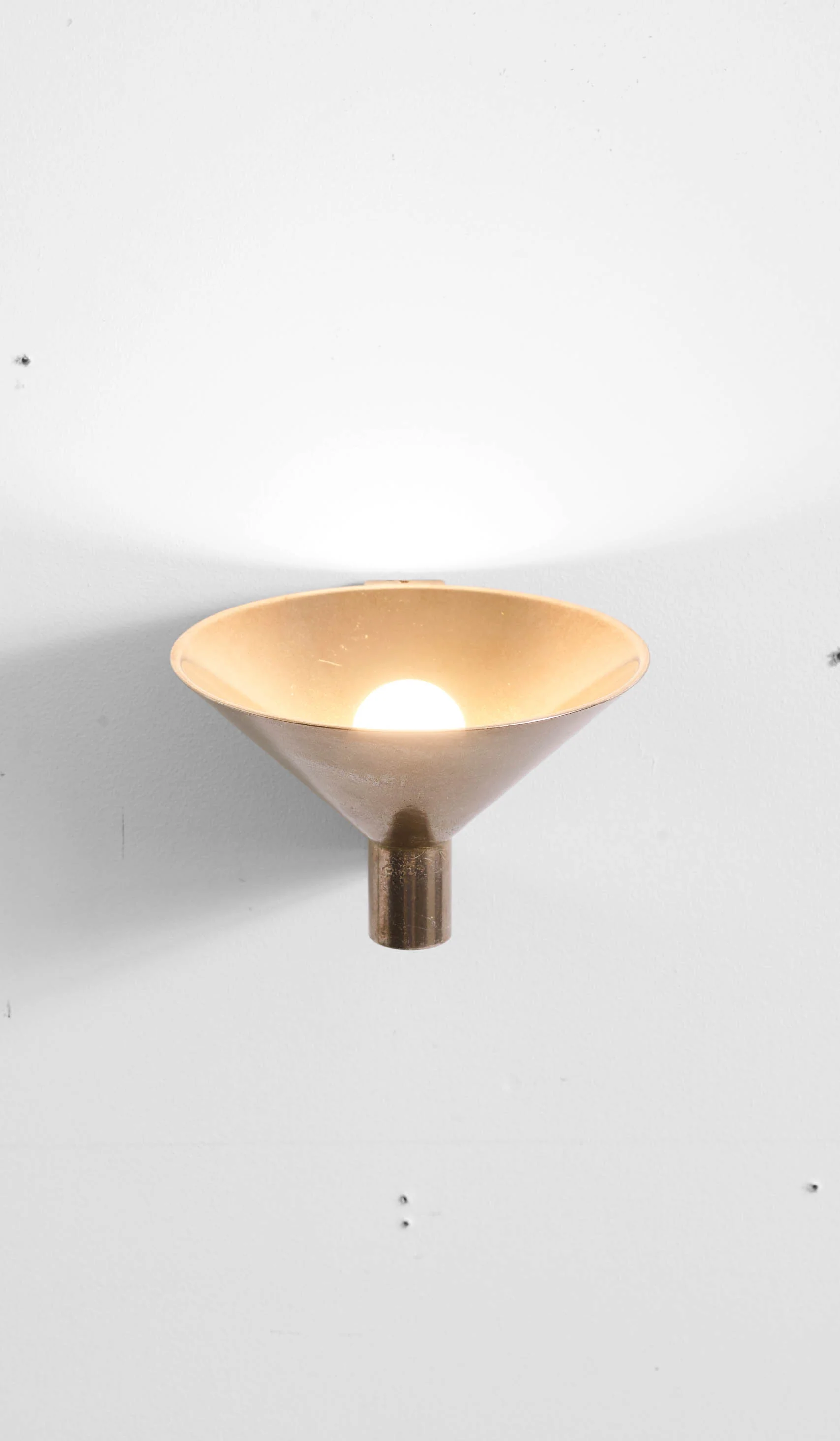 Studio Henry Wilson Polished Cast Bronze Conical Wall Light - Image 21