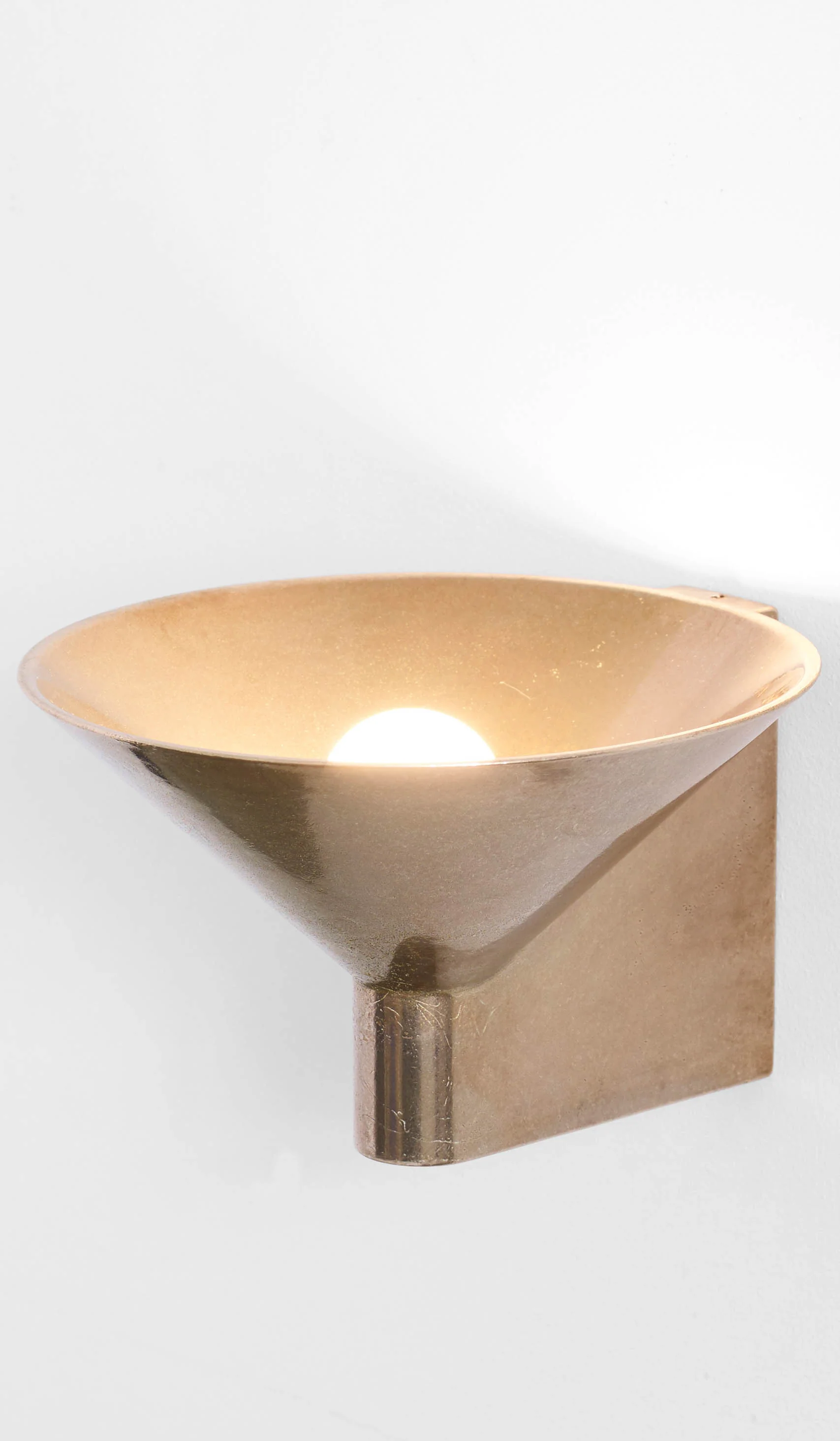 Studio Henry Wilson Polished Cast Bronze Conical Wall Light - Image 6