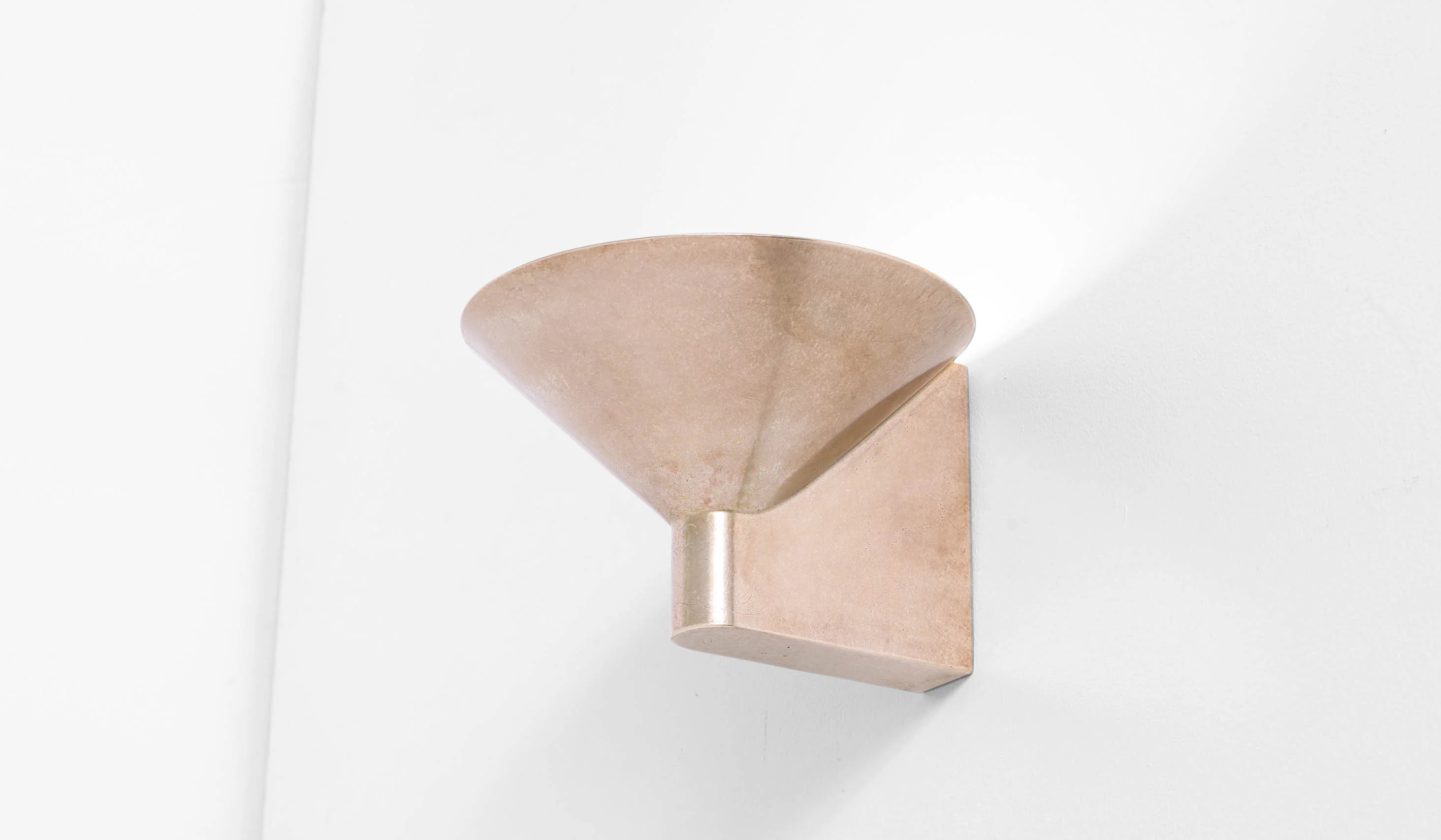 Studio Henry Wilson Polished Cast Bronze Conical Wall Light - Image 7