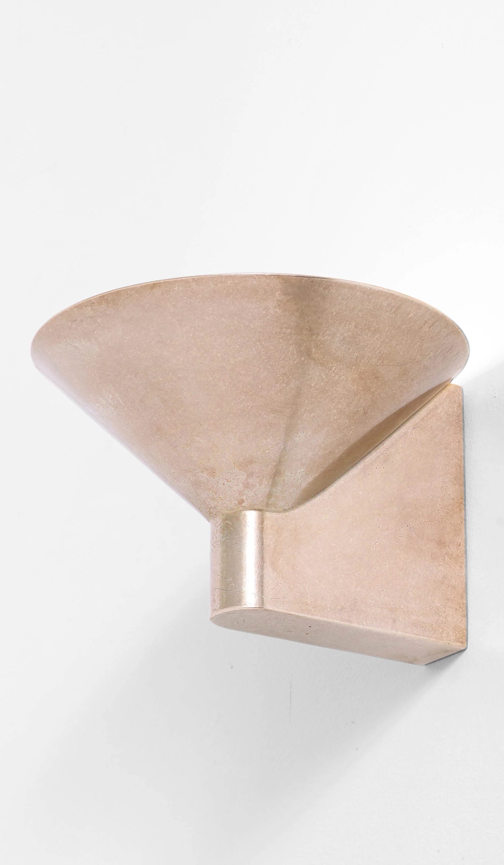 Studio Henry Wilson Polished Cast Bronze Conical Wall Light - Image 8