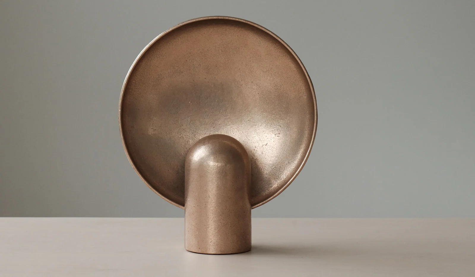 Studio Henry Wilson Polished Cast Bronze Surface Sconce Table Lamp - Image 10
