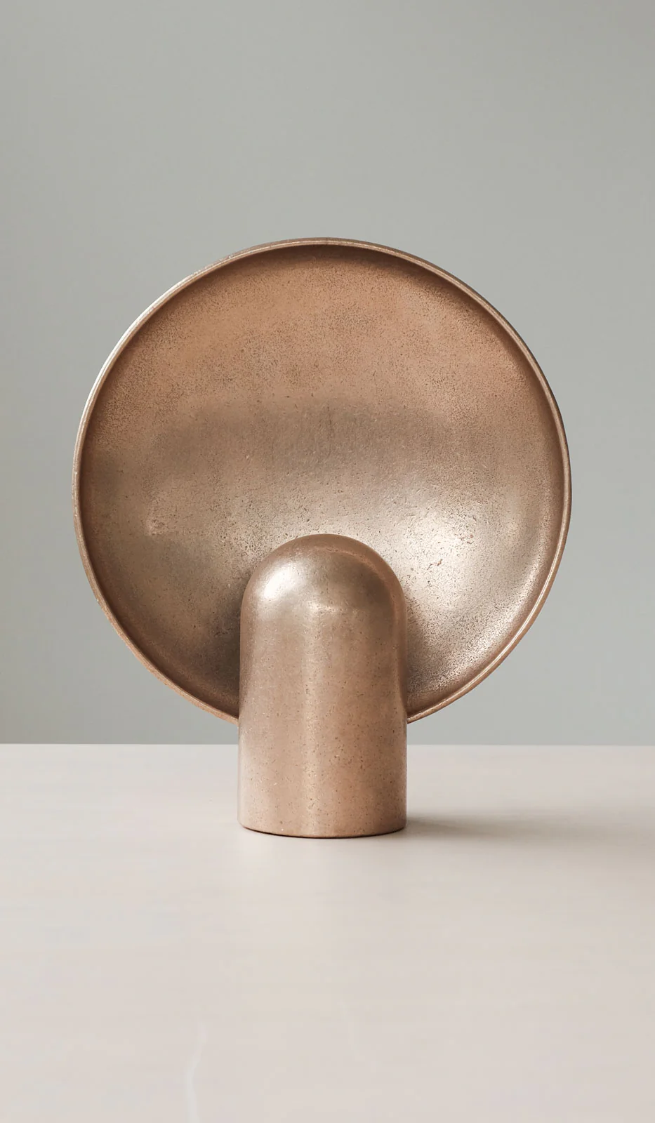 Studio Henry Wilson Polished Cast Bronze Surface Sconce Table Lamp - Image 3