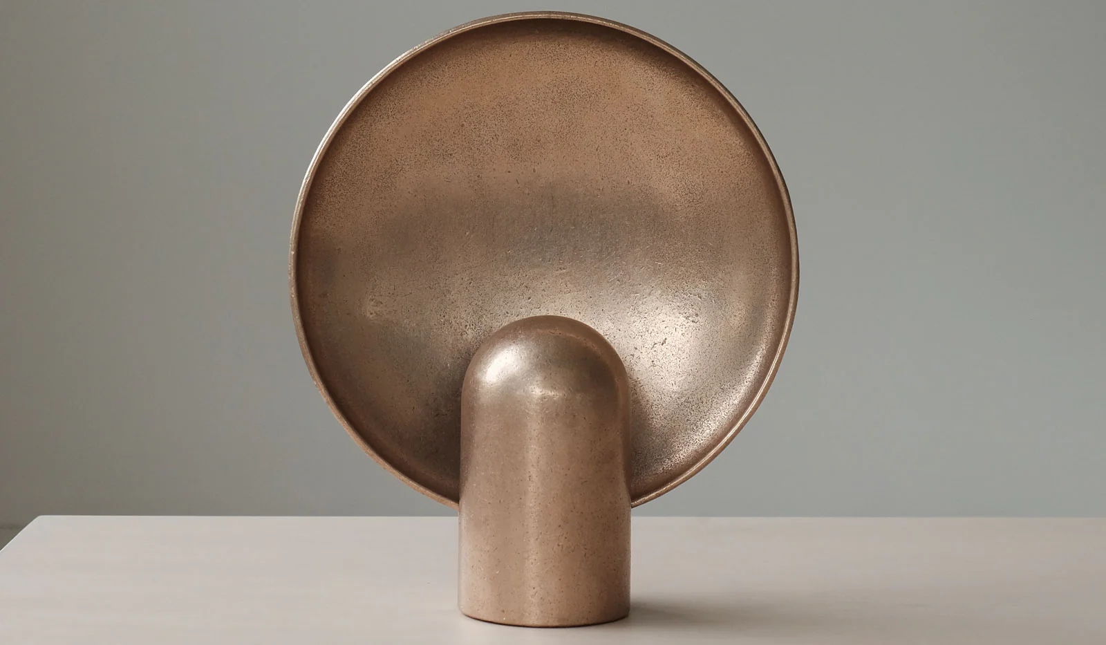 Studio Henry Wilson Polished Cast Bronze Surface Sconce Table Lamp - Image 4