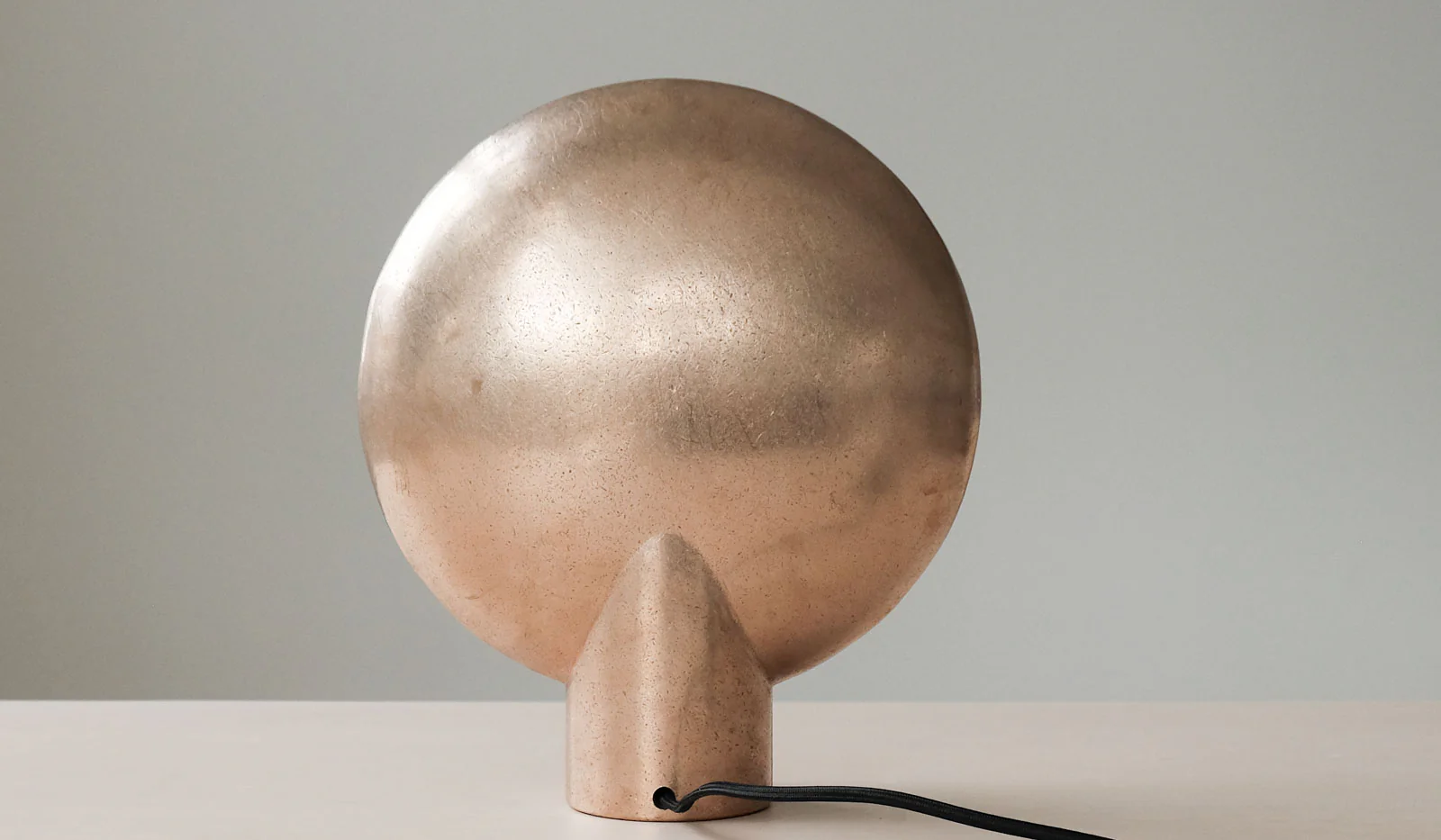 Studio Henry Wilson Polished Cast Bronze Surface Sconce Table Lamp - Image 7