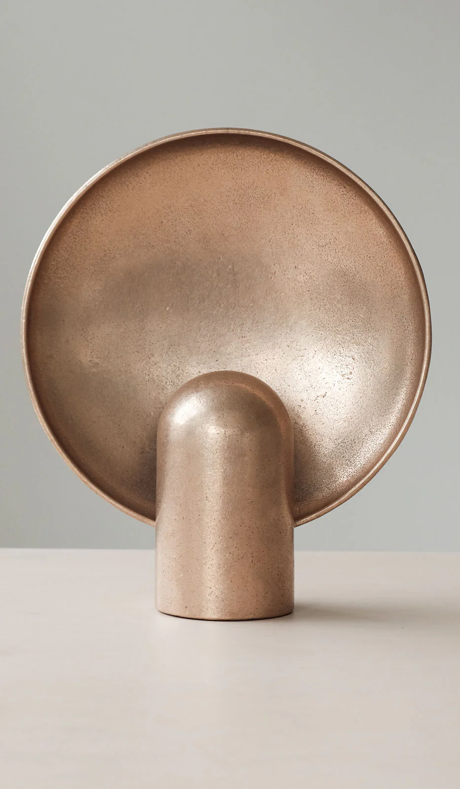 Studio Henry Wilson Polished Cast Bronze Surface Sconce Table Lamp - Image 9